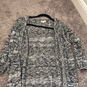 Multi colored grey cardigan